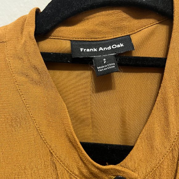 Frank & Oak ochre shirt dress - Picture 3 of 4